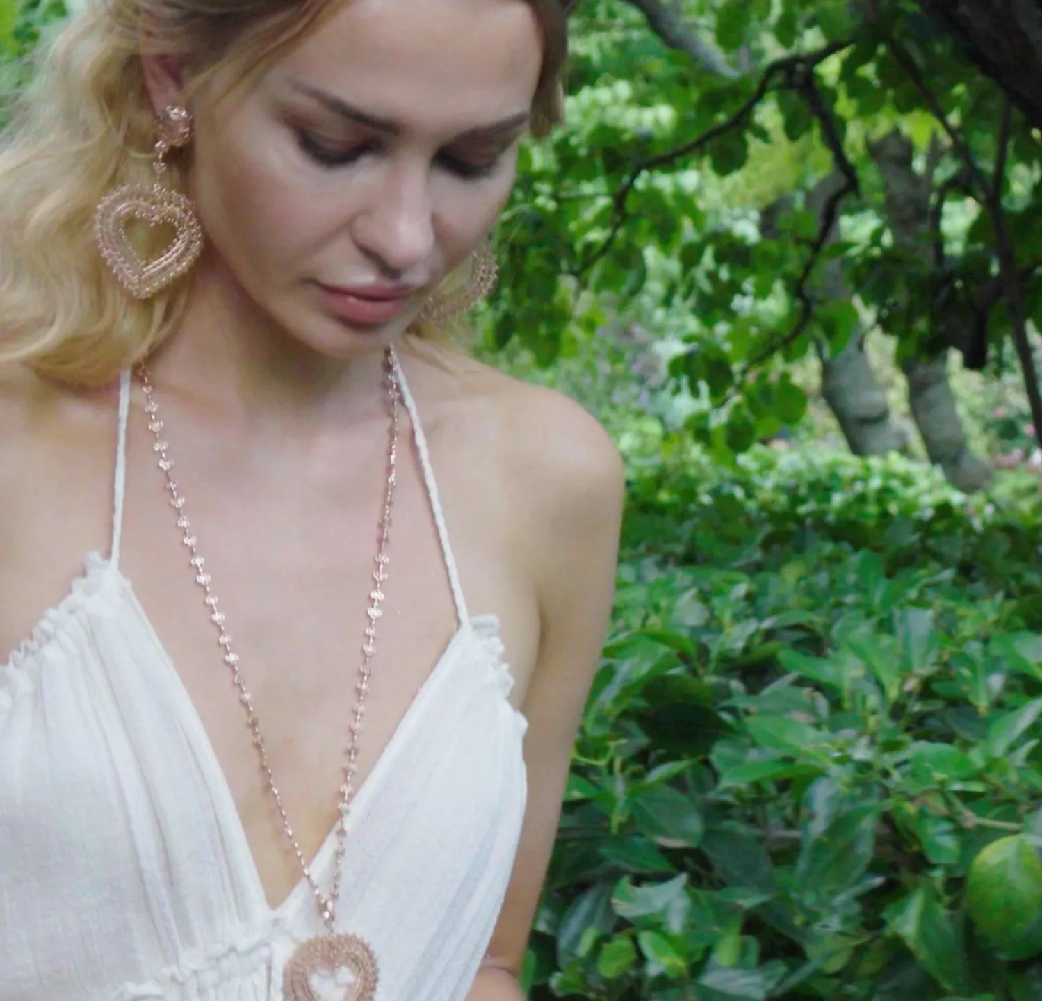 Heart Long Chain Necklace