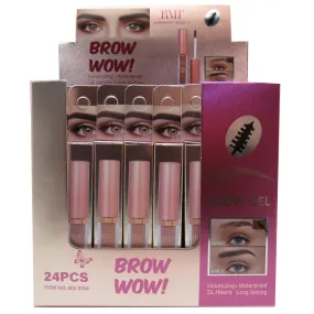 Romantic Beauty Brow Wow Brow Gel Mascara - Wholesale Display 24 Units (BG-2104)