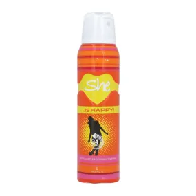 SHE IS HAPPY DEODORANT BODY SPRAY 150ML