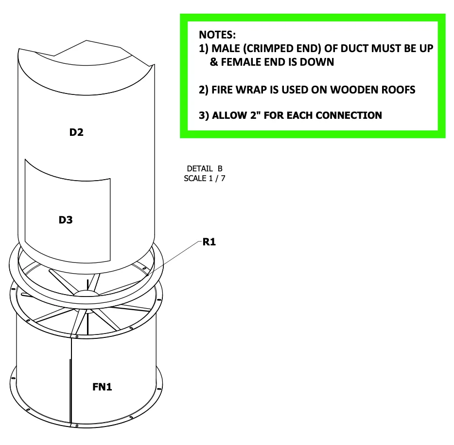Standard Exhaust Stack - Paint Spray Booth