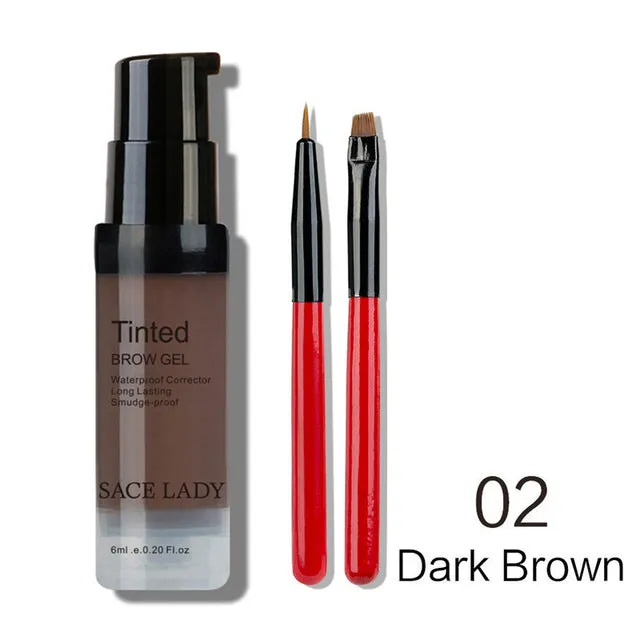 Waterproof Eyebrow Shadow Henna Makeup Enhancer Tint Brush Kit Eye Brow Gel Cream Make Up Set Paint Tool Wax Cosmetic