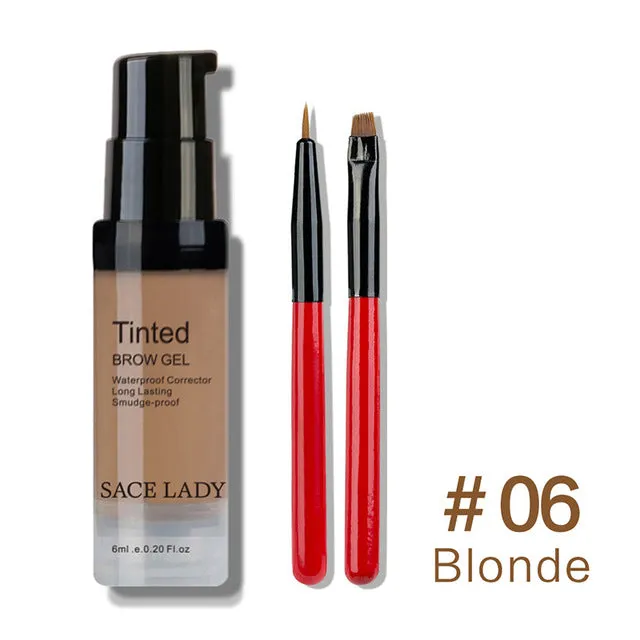 Waterproof Eyebrow Shadow Henna Makeup Enhancer Tint Brush Kit Eye Brow Gel Cream Make Up Set Paint Tool Wax Cosmetic