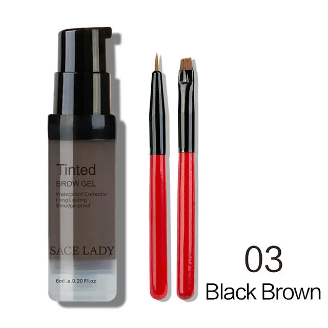 Waterproof Eyebrow Shadow Henna Makeup Enhancer Tint Brush Kit Eye Brow Gel Cream Make Up Set Paint Tool Wax Cosmetic